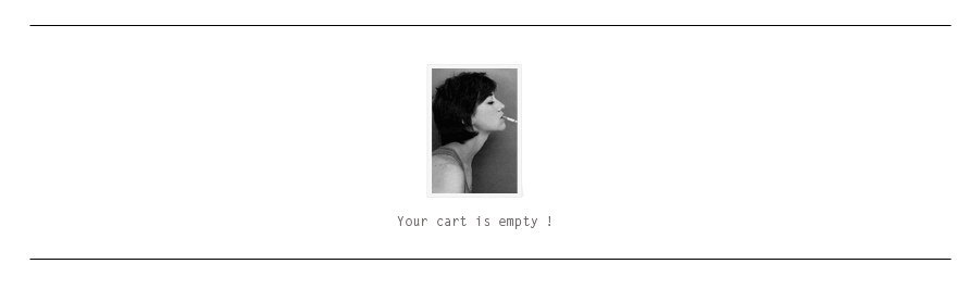 Your cart is empty.